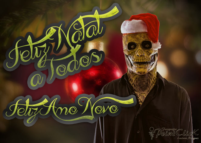 art de natal tema terror 